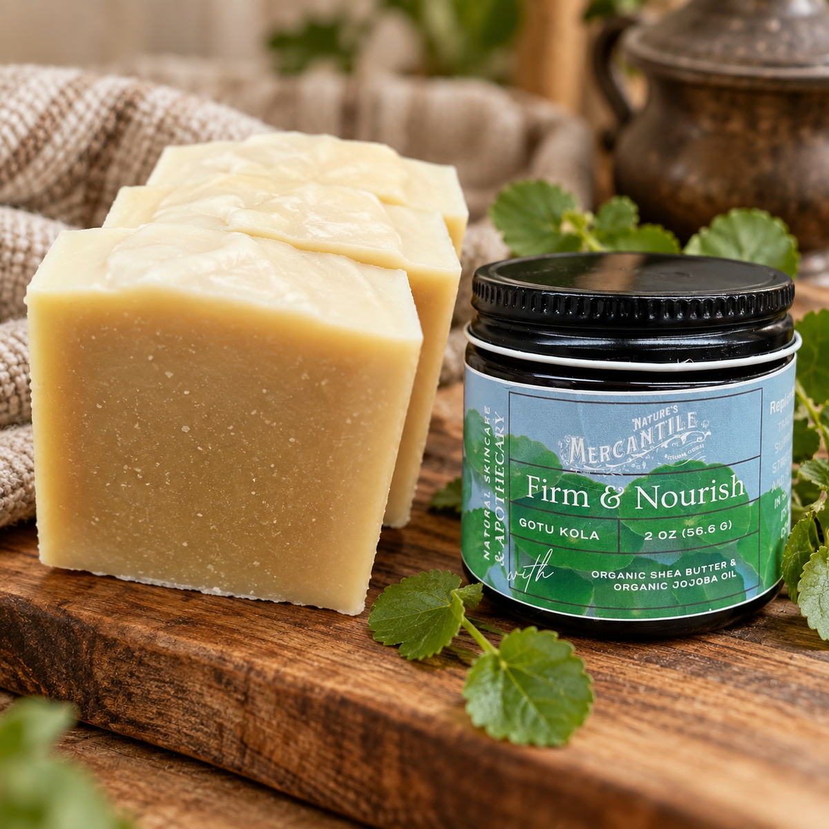Nourish & Restore Skin Duo with Tallow & Goat’s Milk Soap and Firm & Nourish Lotion